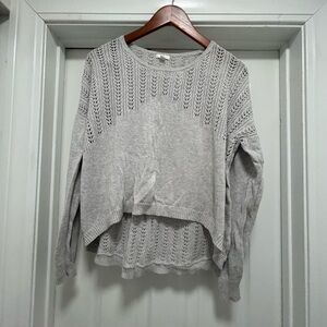 BP Light Gray Knit Top